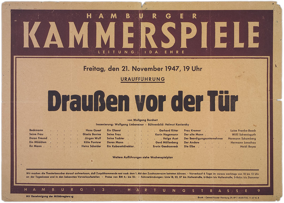 Hamburger Kammerspiele Plakat
